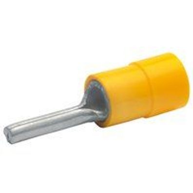 100St. Klauke 715 Stiftkabelschuh DIN 46231, isoliert, 4qmm-6qmm, 11mm lang, galvanis