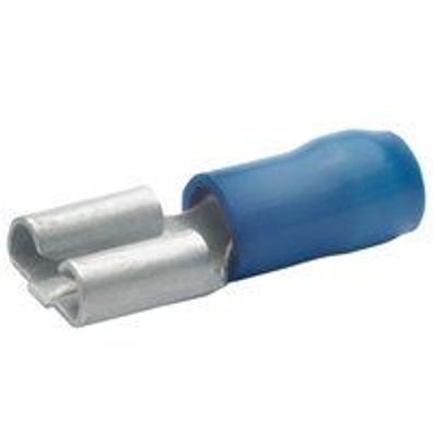 100St. Klauke 730 Flachsteckhülse DIN 46245 Teil 3, soliert, 1,5qmm-2,5qmm, 6,3mmx0,8