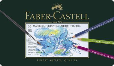 Faber-Castell 117536 Künstler-Aquarellstift Albrecht DÜRER®, 36 Farben sortiert im Me