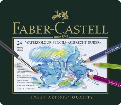 Faber-Castell 117524 Künstler-Aquarellstift Albrecht DÜRER®,24 Farben sortiert im Met