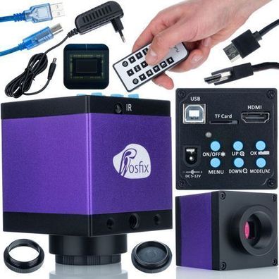 Rosfix Mikroskopkamera KMTP-HDMI-USBI – 14MP CMOS | HDMI/USB, C-Mount