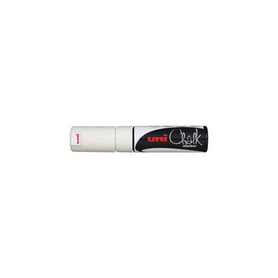 uni-ball PWE-8K BL Kreidemarker Chalk weiß Keilspitze