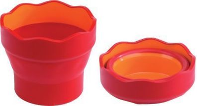 FABER-CASTELL 181517 Wasserbecher CLIC & GO - rot