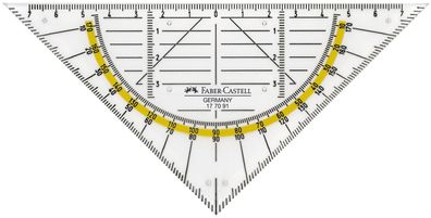 FABER-CASTELL 177091 Geometriedreieck 14,0 cm
