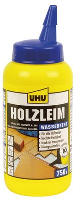 UHU Holzleim wasserfest D3, l”semittelfrei, 750 g Flasche