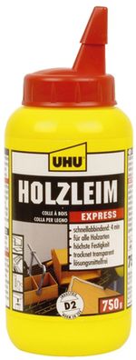 UHU Holzleim Express D2, l”semittelfrei, 750 g Flasche