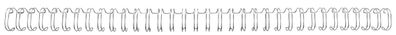 GBC RG810597 Drahtbinderücken - A4, Nr.5, 8 mm/70 Blatt, 100 Stück, silber