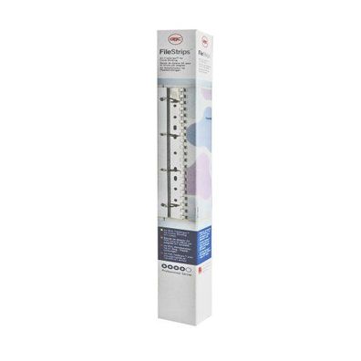 GBC IB410215 Abheftstreifen Plastik - A4, 100 Stück, 21R, transparent