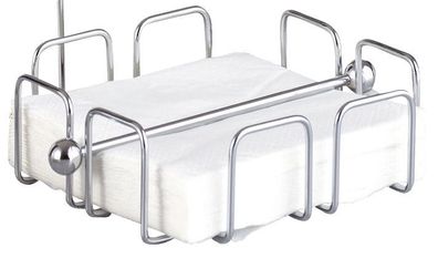Esmeyer® 400-1291 Serviettenhalter WIRE aus verchromten Metall, für ca. 50 Stück Serv