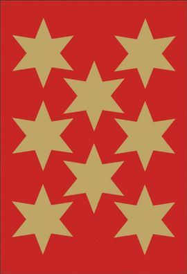 HERMA 3925 Weihnachts-Sticker DECOR "Sterne", 33 mm, gold
