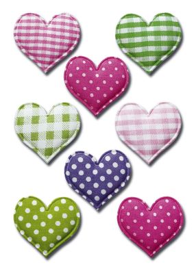 Herma 6288 6288 Sticker MAGIC Herzen, Stoff