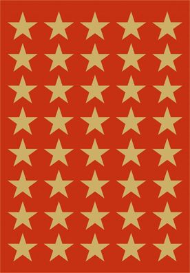 3412 3412 Sticker DECOR Sterne 5-zackig, gold Ø 13 mm