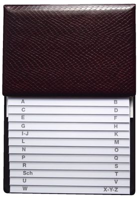 RNK Verlag 1716-2 Telefon-Klappregister - weinrot, 160 x 230 mm