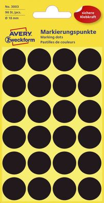 Avery Zweckform® 3003 3003 Markierungspunkte - Ø 18 mm, 4 B