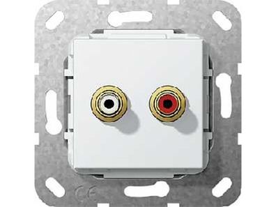 1St. Gira 563303 C-Audio K-Peitsche Einsatz Reinweiß 563303