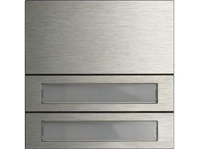 1St. Gira 5532920 Ruftastenmodul 2fach System 106 Edelstahl 5532920