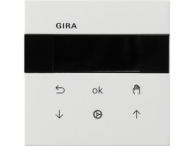 1St. Gira 5366112 S3000 Jalousie- und Schaltuhr Display System Fläche Reinweiß glänze