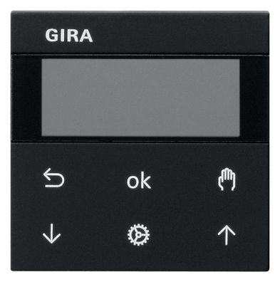 1St. Gira 5366005 S3000 Jalousie+ Schaltuhr Display System 55 Schwarz matt