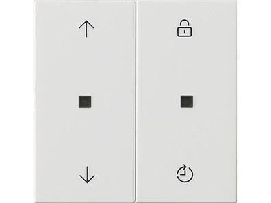 1St. Gira 536303 S3000 Bedienaufsatz Memory System 55 Reinweiß glänzend