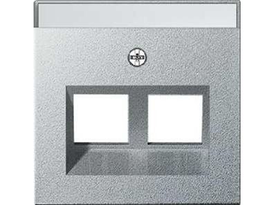 1St. Gira 264026 Abdeckung 30° + mit Beschriftungsfeld f. Tragring MJ 2fach System 55