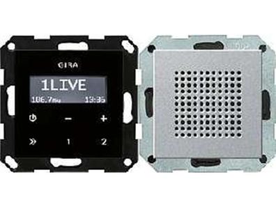 1St. Gira 228026 Unterputz Radio RDS System 55 Farbe Alu