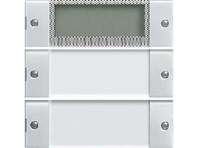 1St. Gira 214203 Wippenset 2fach Plus mit Beschriftungsfeld System 55 Klar Reinweiß