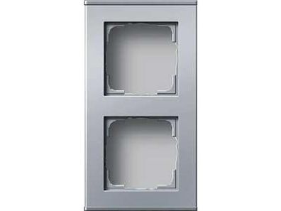 1St. Gira 136226 Profil 2fach senkr. + waager. Profil 55 Aluminium