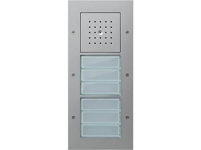 1St. Gira 126865 Türstation AP 6fach Türkommunikation Farbe Alu