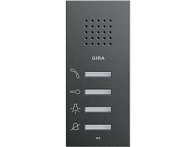 1St. Gira 125028 Wohnungsstation AP System 55 Anthrazit