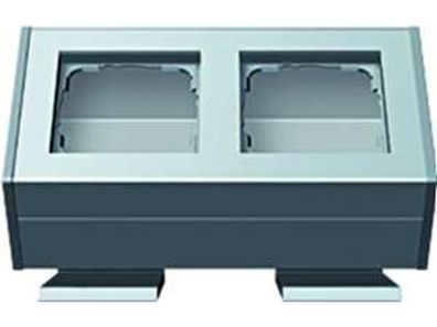 1St. Gira 119226 Profil 2fach Befestigungswinkel Profil 55 Aluminium