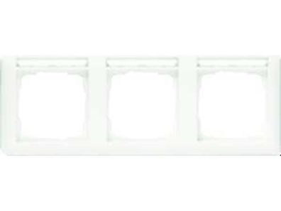 1St. Gira 109303 Abdeckrahmen 3fach mit Beschriftungsfeld waagerecht Standard 55 Rein