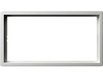 1St. Gira 1002112 Abdeckrahmen 2fach o.M. Flächenschalter Reinweiß