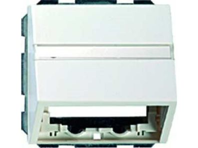 1St. Gira 087027 Datenhaube mit Beschriftungsfeld mit Tragring System 55 Reinweiß mat