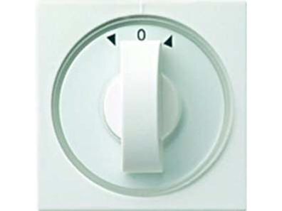 1St. Gira 066627 Abdeckung Knebel Zeit und Jalousie System 55 Reinweiß matt