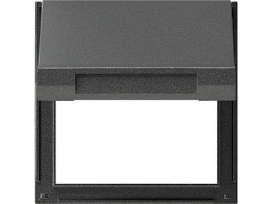 1St. Gira 065467 Adapterrahmen Klappdeckel Gira TX 44 (WG UP) Anthrazit