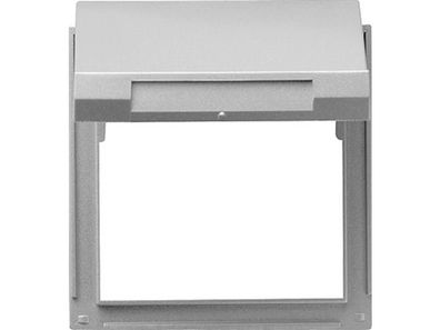 1St. Gira 065465 Adapterrahmen Klappdeckel Gira TX 44 (WG UP) Farbe Alu