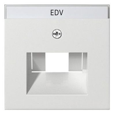 1St. Gira 028427 Abdeckung mit Beschriftungsfeld UAE IAE ISDN System 55 Reinweiß matt