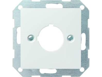 1St. Gira 027203 Abdeckung+Tragring Geräte mit 22,5 mm System 55 Reinweiß glänzend