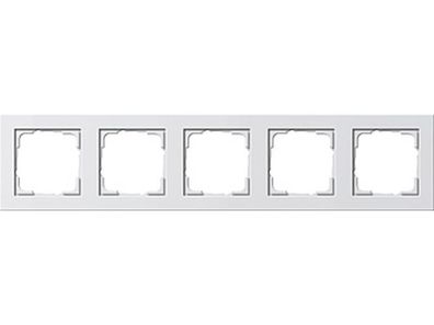 1St. Gira 021522 Abdeckrahmen 5fach Gira E2 Reinweiß matt