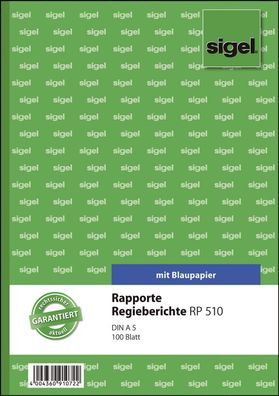 Sigel® RP510 Rapporte/Regieberichte A5 MP 100 Blatt(T)