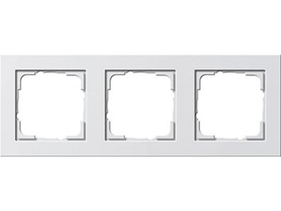 1St. Gira 021322 Abdeckrahmen 3fach Gira E2 Reinweiß matt
