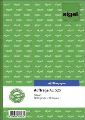 SIGEL AU525 Aufträge - A5, BL, MP, 2 x 50 Blatt