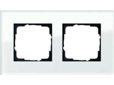 1St. Gira 021212 Rahmen 2fach Esprit Glas Weiß