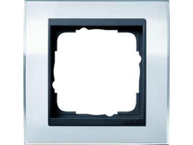 1St. Gira 0211728 Rahmen 1fach für Anthrazit Gira Event Klar Weiß