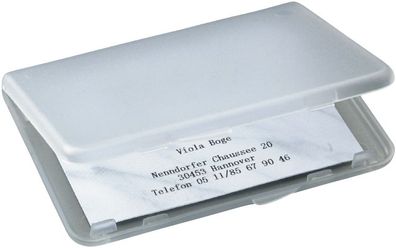 SIGEL VA140 Sigel® Visitenkarten-Etui transparent matt