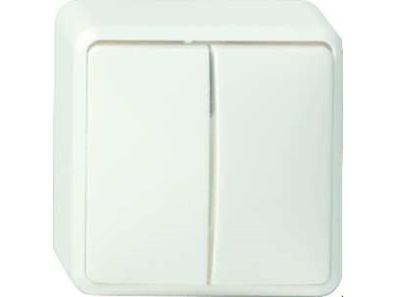 1St. Gira 010513 Wippschalter Serien Aufputz Reinweiß