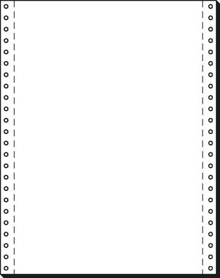 SIGEL 12241 DIN-Computerpapier, 1fach, 12"x240 mm (A4 hoch), längsperforiert, 2000 Bl