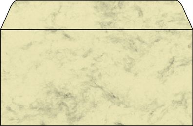 Sigel® DP 074 Umschlag, Marmor beige, DIN lang (110x220 mm), 90 g/qm, 50 Umschläge