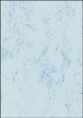 Sigel® DP 261 Marmor-Papier, blau, A4, 90 g/qm, 100 Blatt