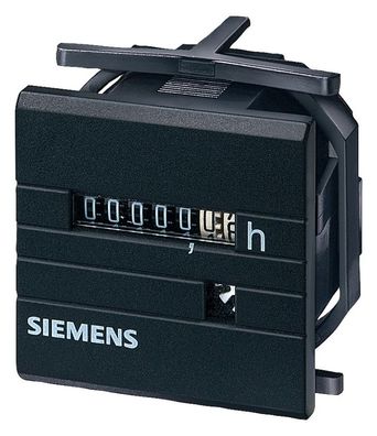 1St. Siemens 7KT5502 Zeitzähler 48x 48mm AC 230V 50Hz ohne Blende 55x 55mm Sentron PA